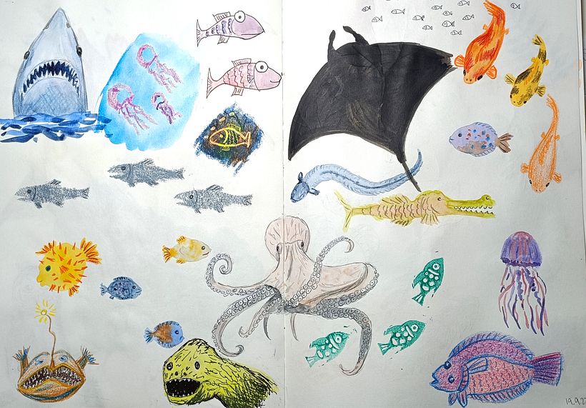 Mein Abschlussprojekt für den Kurs: Illustrationstechniken zum Lösen kreativer Blockaden 4