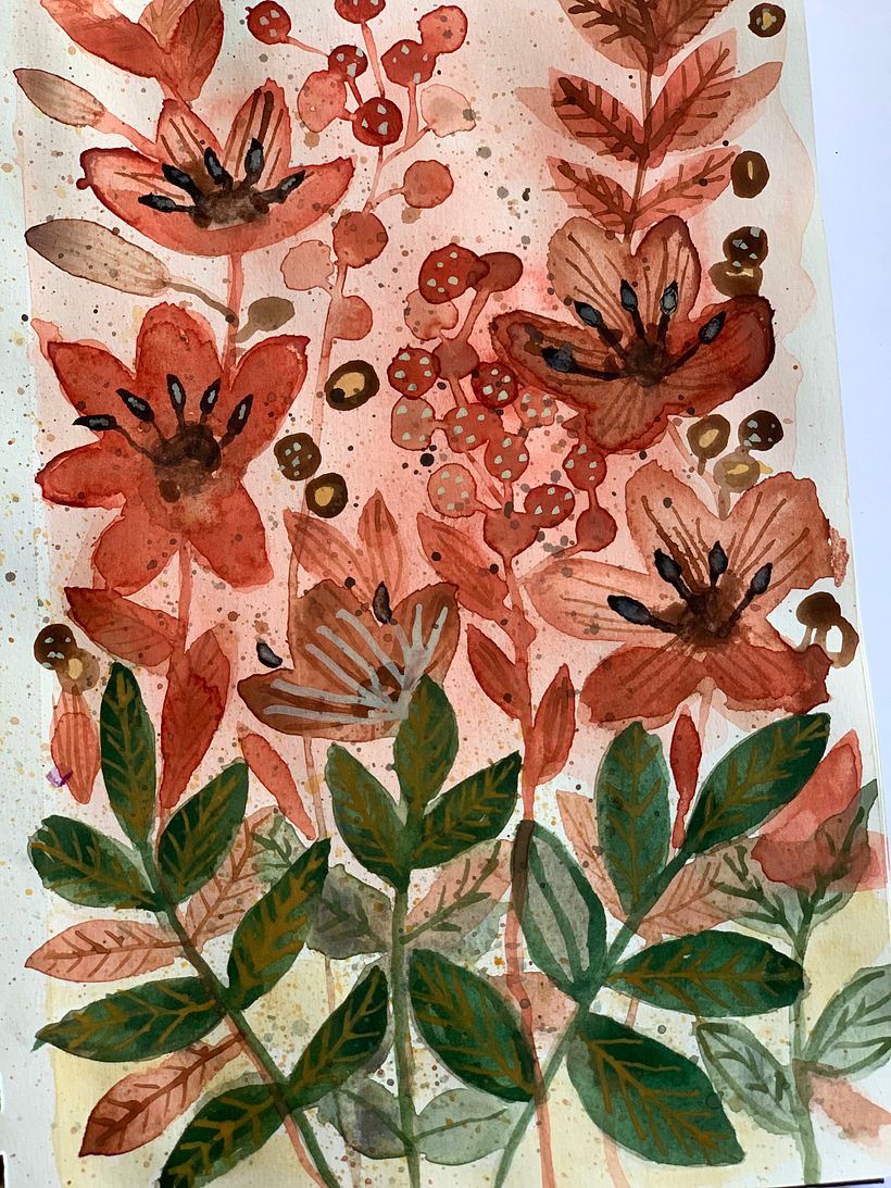 Mi proyecto del curso: Acuarela floral: conecta con la naturaleza 2