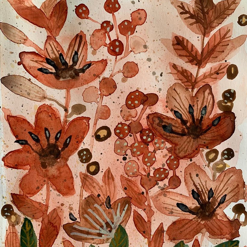 Mi proyecto del curso: Acuarela floral: conecta con la naturaleza 5