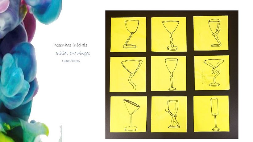 Desenhos Iniciais Taças