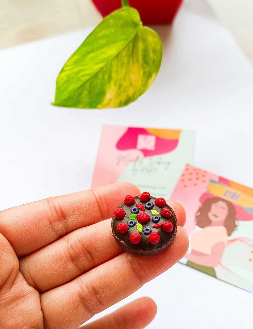 Miniature Polymer Clay Cake 1