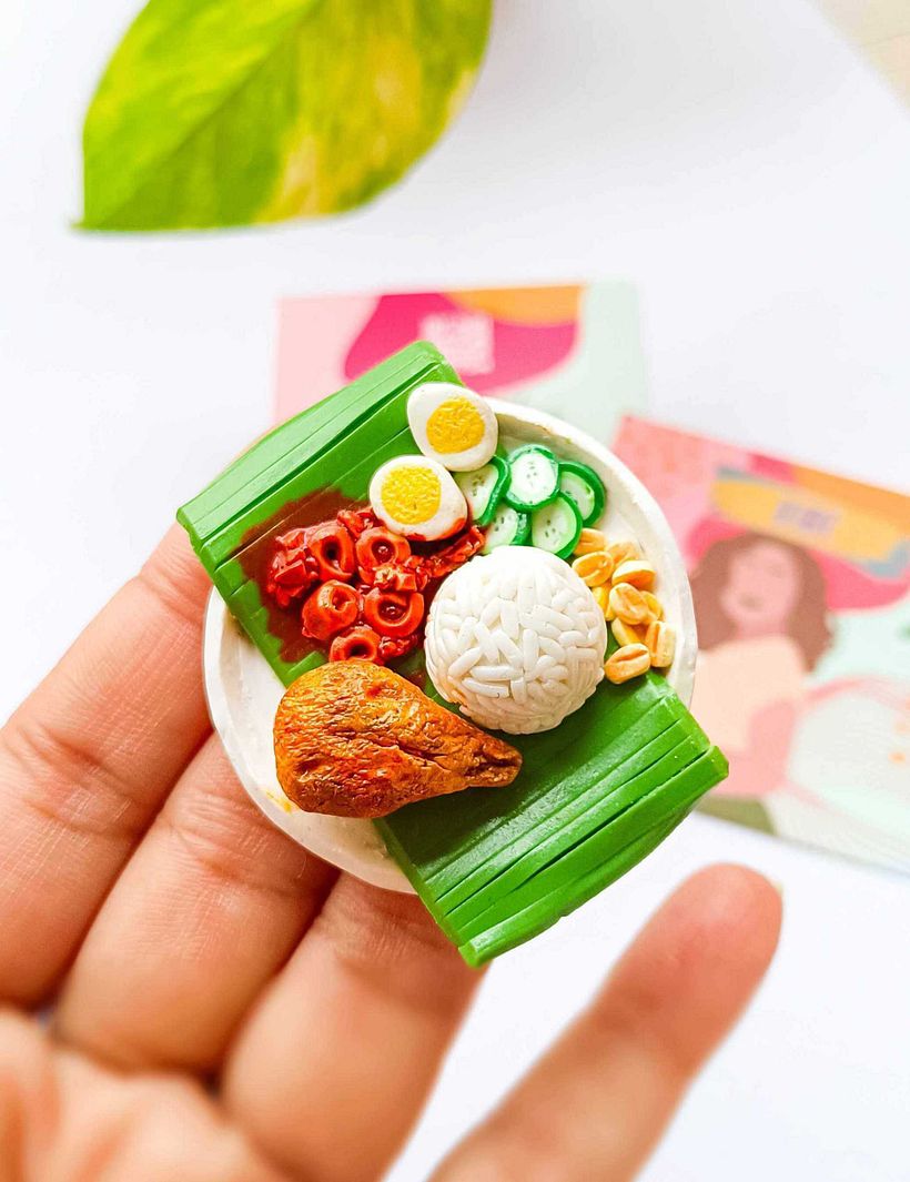 Miniature Polymer Nasi Lemak  1