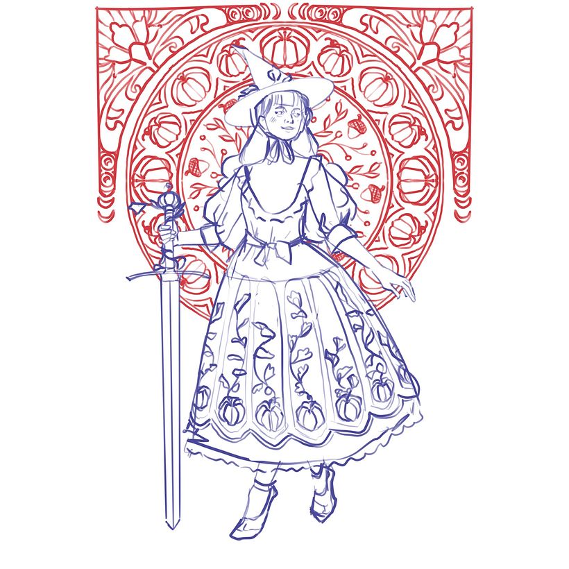 My project for course: Stylized Character Illustration: From Reference to Drawing 2