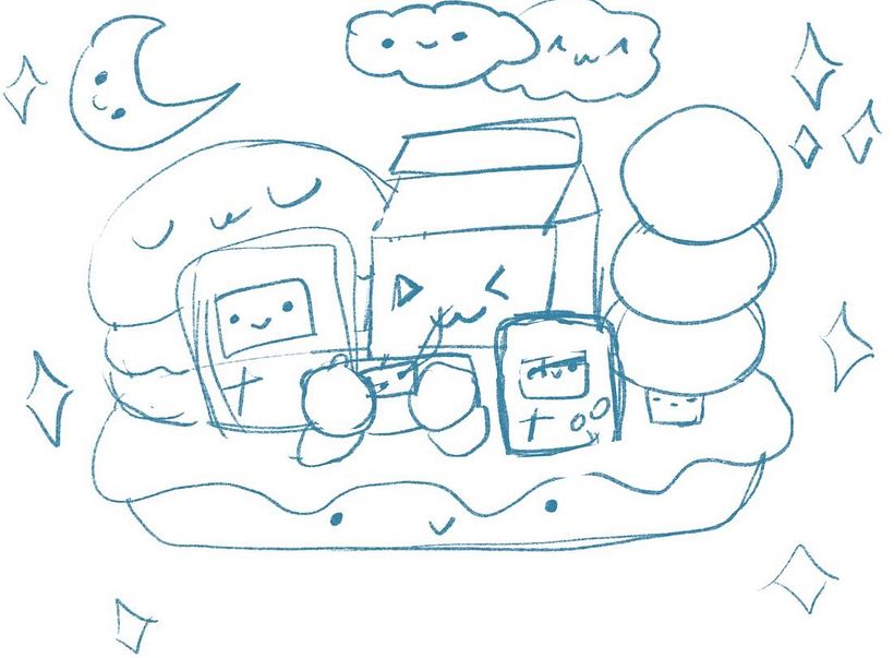 My project for course: Designing Kawaii Worlds: Spread Joy Through Illustration 1