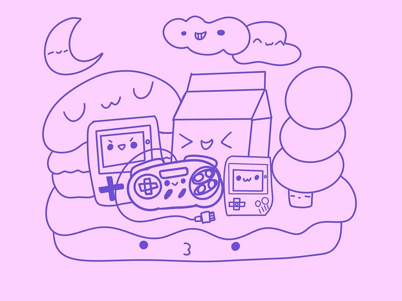 My project for course: Designing Kawaii Worlds: Spread Joy Through Illustration 2