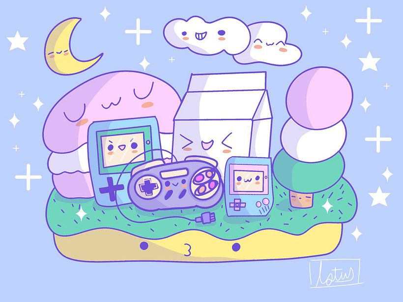 My project for course: Designing Kawaii Worlds: Spread Joy Through Illustration 4