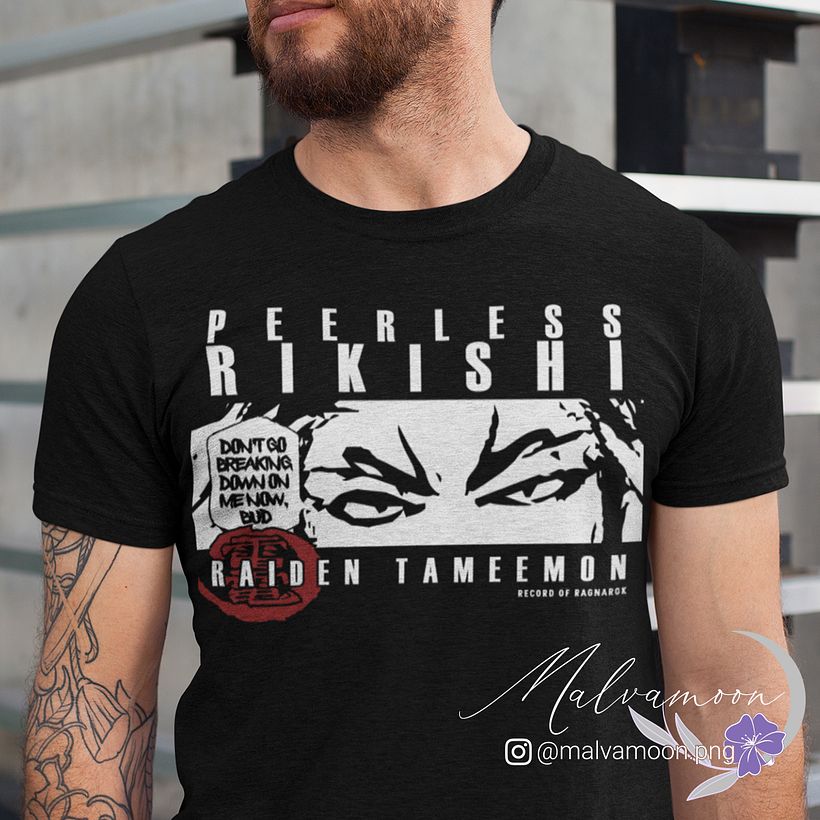 Diseño manga sobre camiseta
