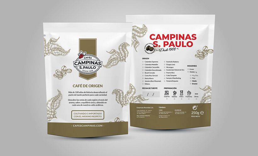 Cafés Campinas - Packaging 2