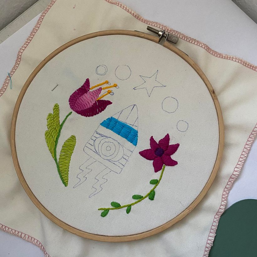 Mi proyecto del curso: Bordado contemporáneo con puntos tradicionales mexicanos 2