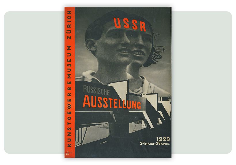 "USSR Russische Ausstellung", de El Lissitzky