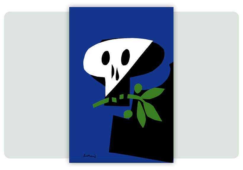 "Death Mask", de Paul Rand