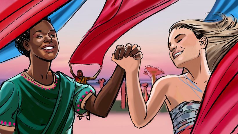 Davis Lisboa "Giorgio Armani", 2022, Procreate y Photoshop, 1476 x 831 px, H&G, Barcelona, España | Spain