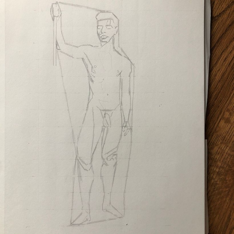 Shadow Shapes, Staedtler F Pencil on Strathmore Sketch Paper