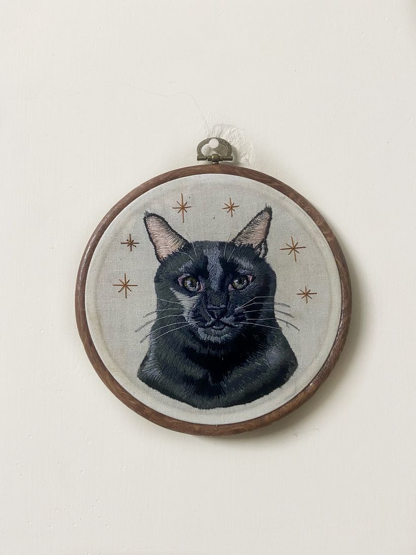 My project for course: Embroidered Pet Portraits: The Thread Painting Technique 3