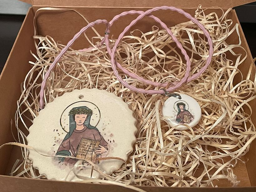 Medalla de cuna y medalla infantil - Mater Salvatoris (Compañia de María)