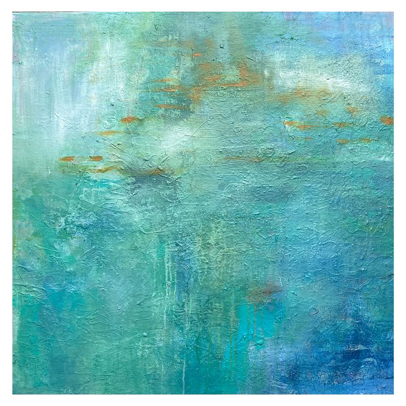 BIRDS OF A FEATHER, 2023, 36X36 ACRYLIC ON CANVAS