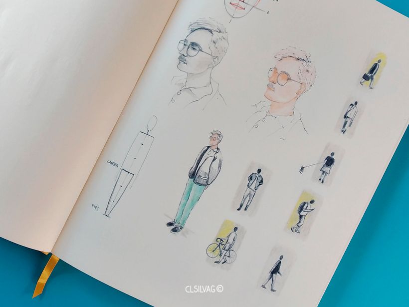 Ejercicios cuerpo humano. Cuaderno Talens Art Creation, tamaño A4.