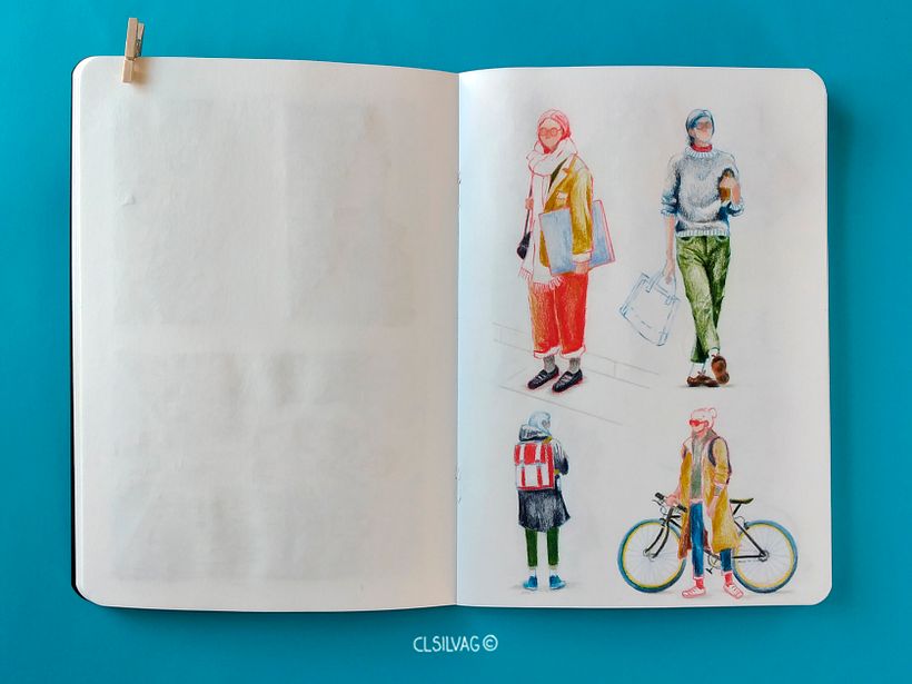 Cuaderno Fabriano Accademia Sketchbook, tamaño A5.