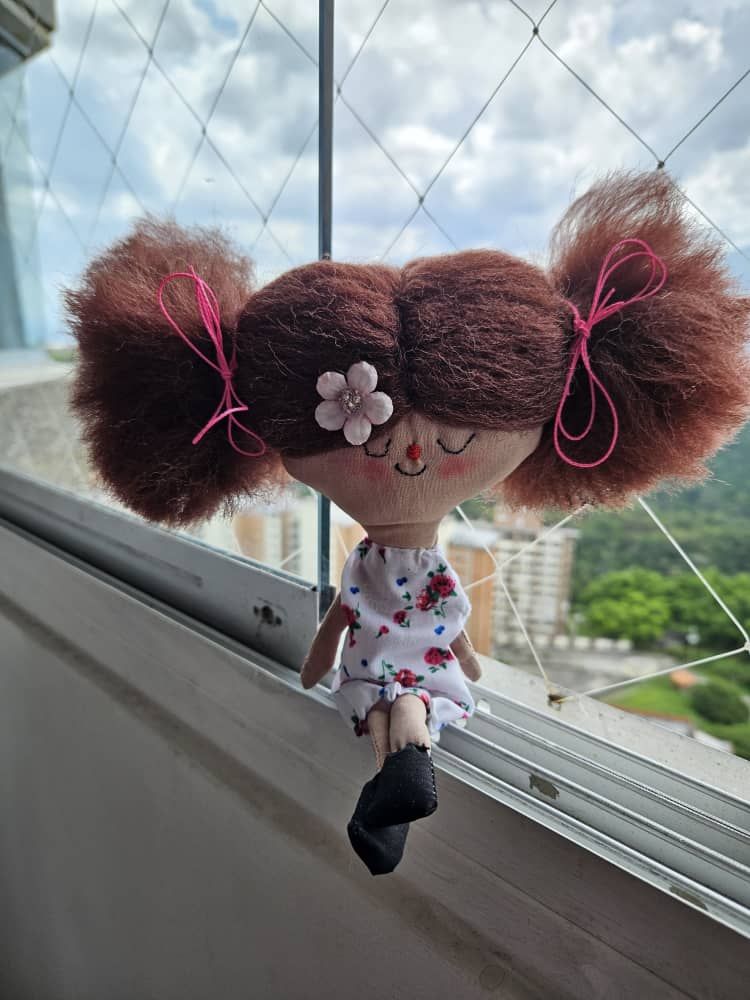 Mi proyecto del curso: Muñecos de tela: Ella se llama "Inspiración" 3