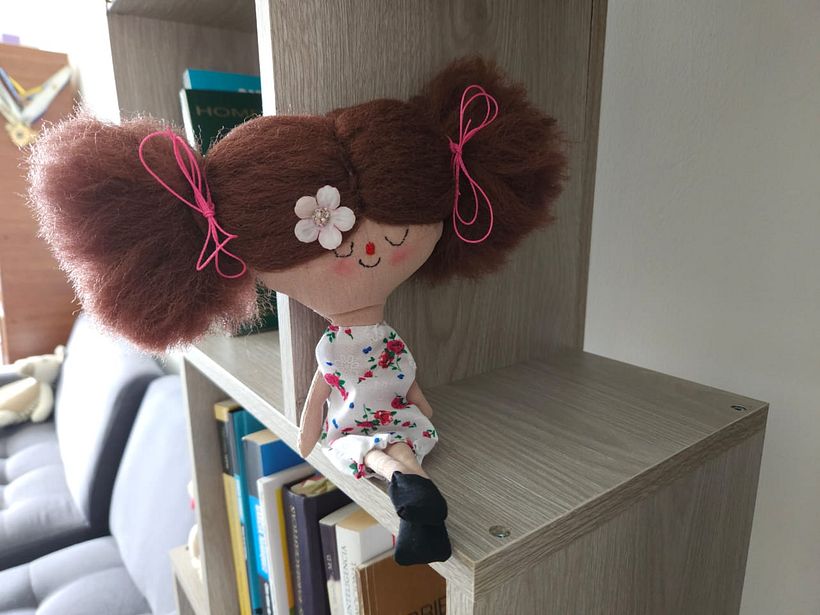 Mi proyecto del curso: Muñecos de tela: Ella se llama "Inspiración" 4