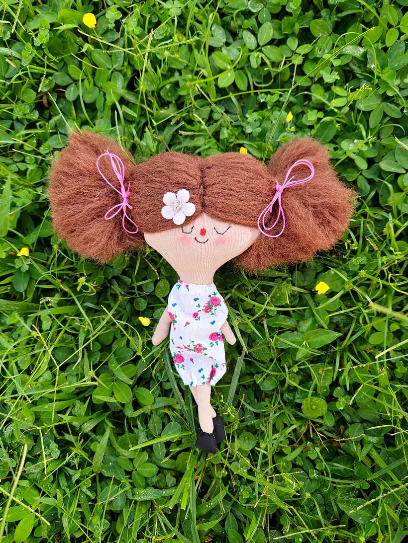 Mi proyecto del curso: Muñecos de tela: Ella se llama "Inspiración" 5