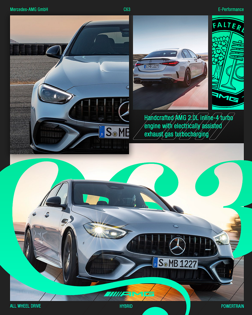 AMG C63 E Performance Poster 2