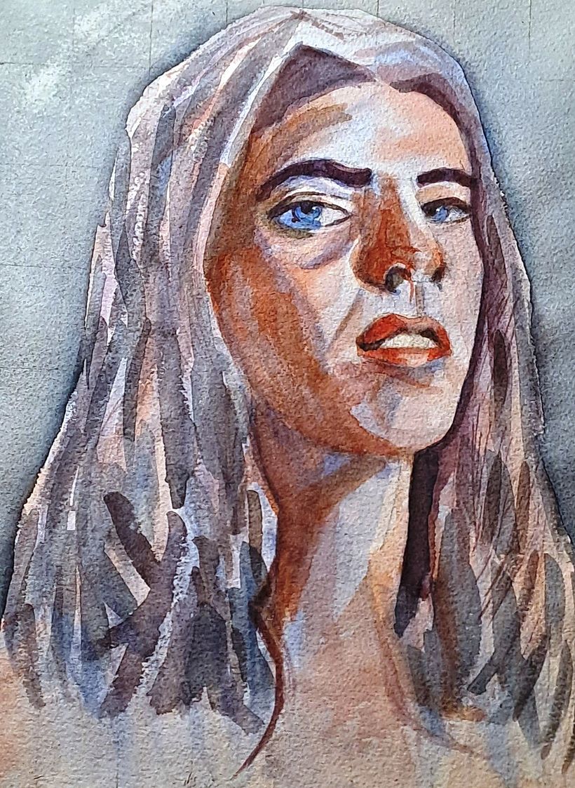 Mi proyecto del curso: Retrato artístico en acuarela 3