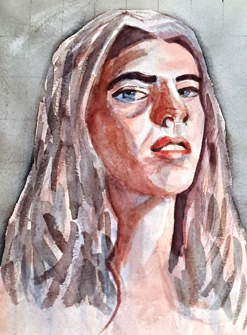Mi proyecto del curso: Retrato artístico en acuarela 4
