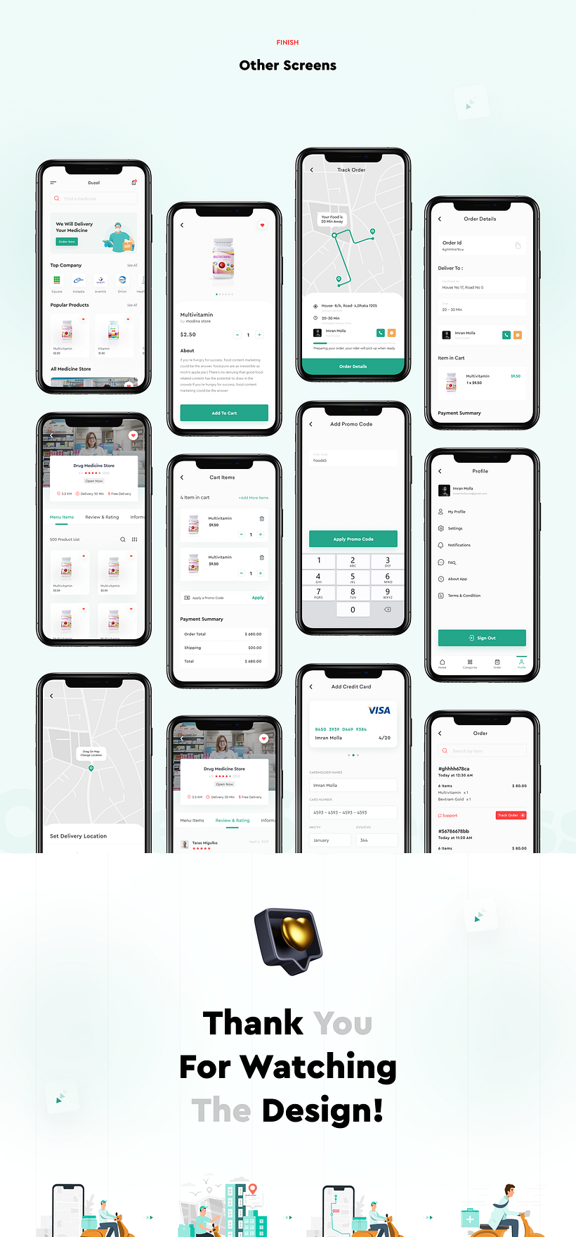 Duzol | Medicine Delivery App | UX/UI Case Study 5