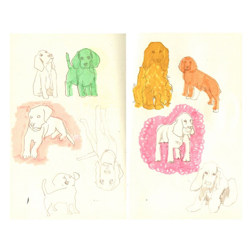 dogs - my daughter wants me to draw her dogs so this is what I want to get better at.