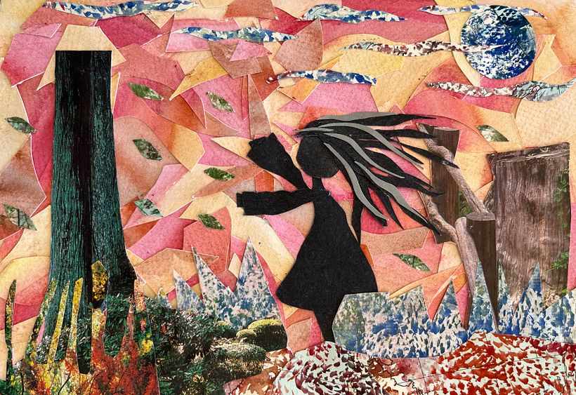 La niña contra el viento