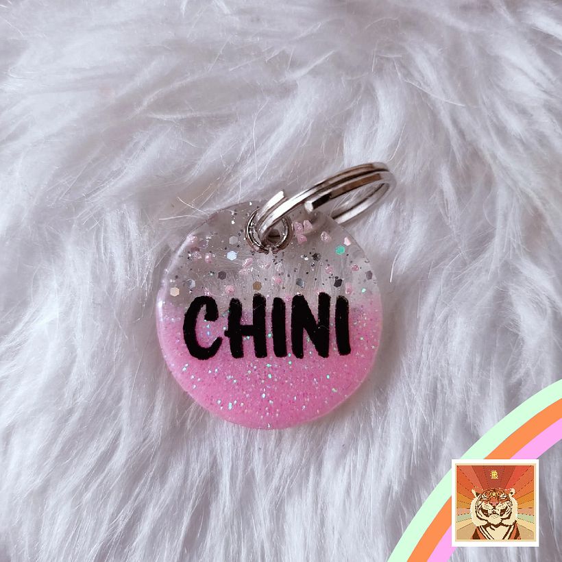 Chapita para Chini Con numero de telefono Para gato y perros