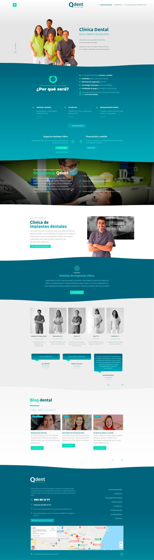 Diseño web Corporativa - Clínica dental