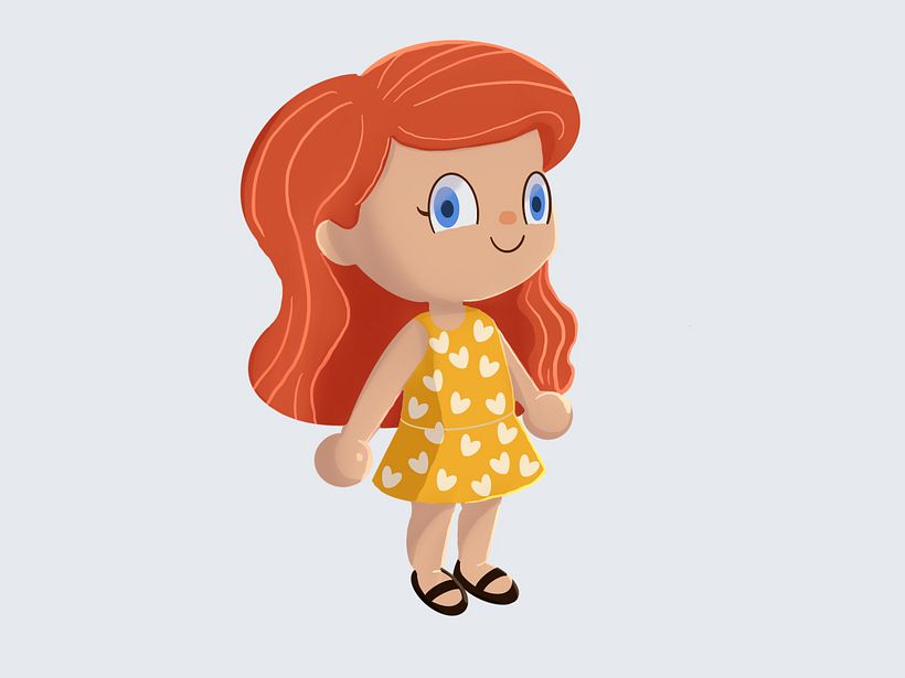 ACNH Rachel - Illustrazione digitale