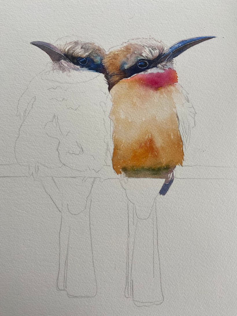 At this stage, I was tempted to leave the body as it was, but decided to add more detail at the next stage.