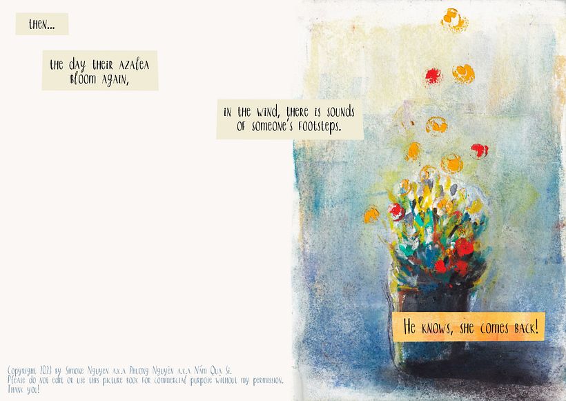 the WOLF, the BUNNY & their Azalea [My project for course: Narrative Techniques for Illustrated Stories] 8