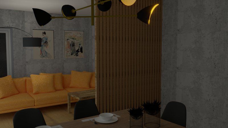 Mój projekt z kursu: Wizualizacja architektoniczna z silnikiem V-Ray dla programu SketchUp 4