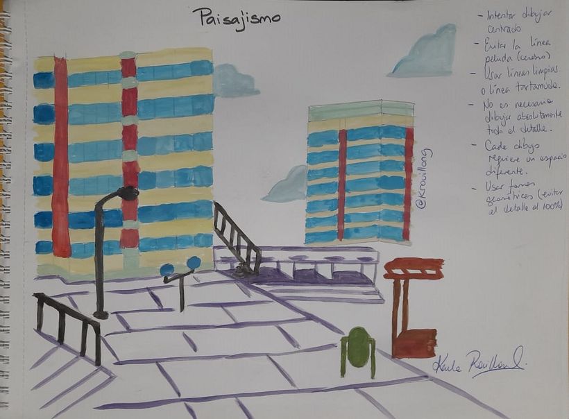 Dibujando Paisajes Karla Rouillon Gallangos Edificios
