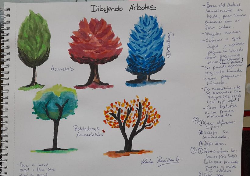 Dibujando Arboles - Karla Rouillon Gallangos
