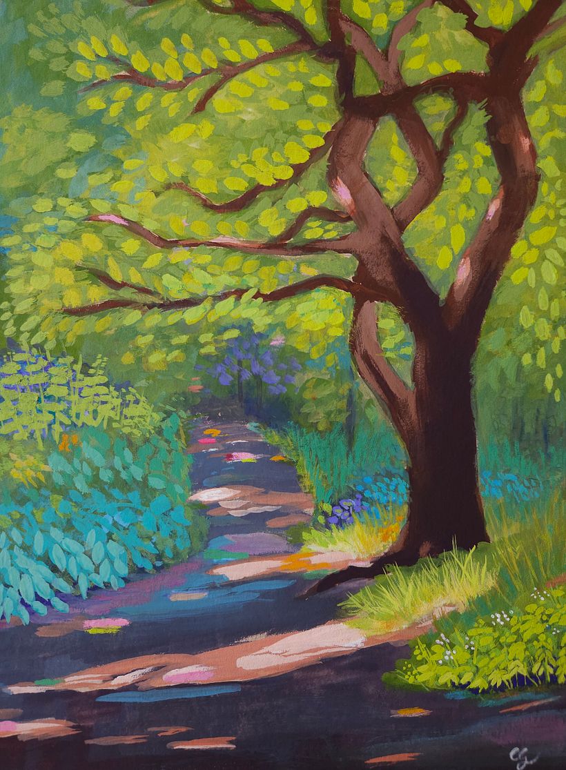 My project for course: Landscape Painting with Gouache for Beginners 1