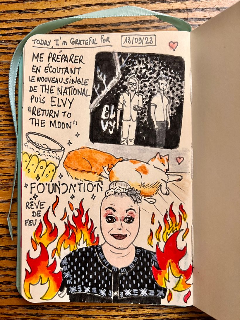 Listened to EL VY, dreamed of strange fire that didn't burn, watched Foundation 2, talked about beer with my dad