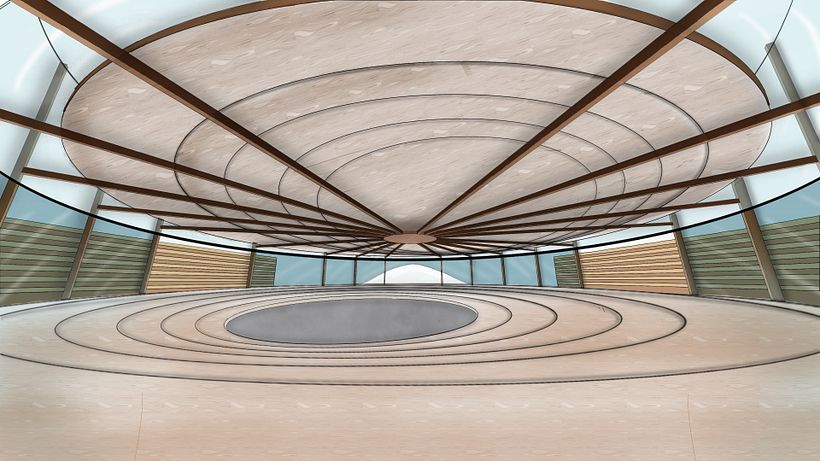 Floating Assembly Hall Procreate 