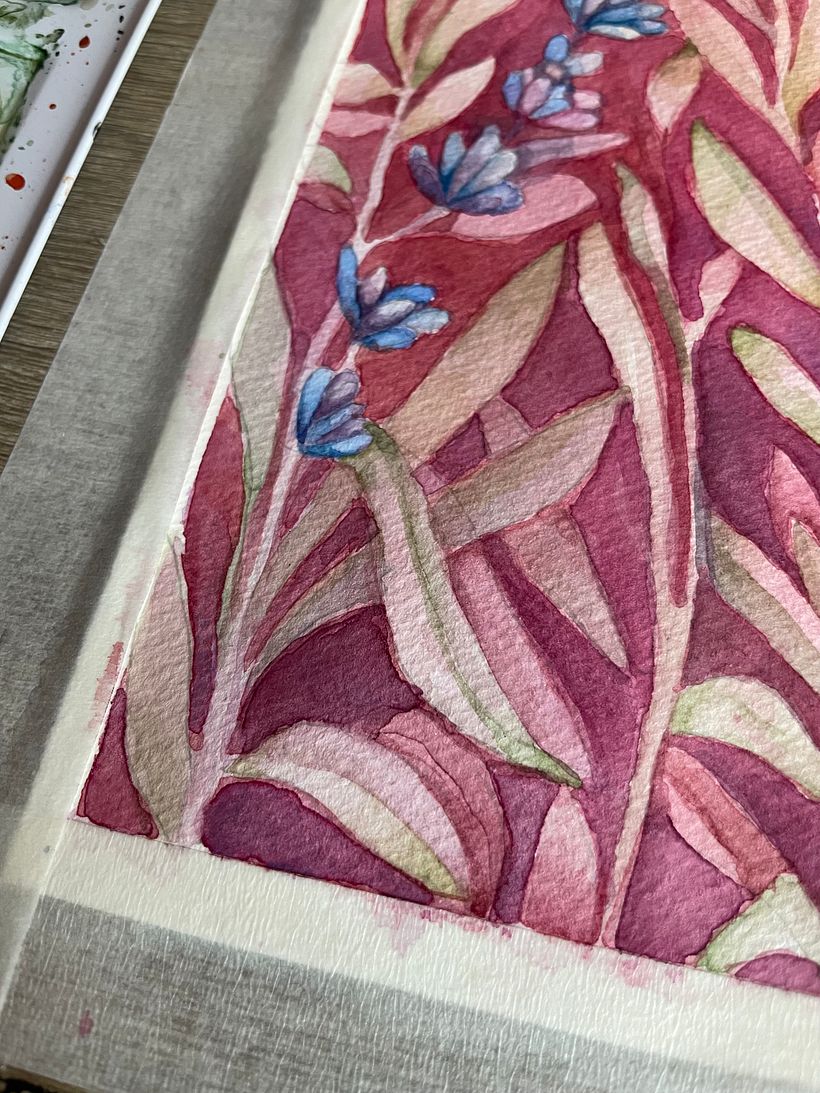My project for course: Negative Watercolor Painting for Botanical Illustration 3