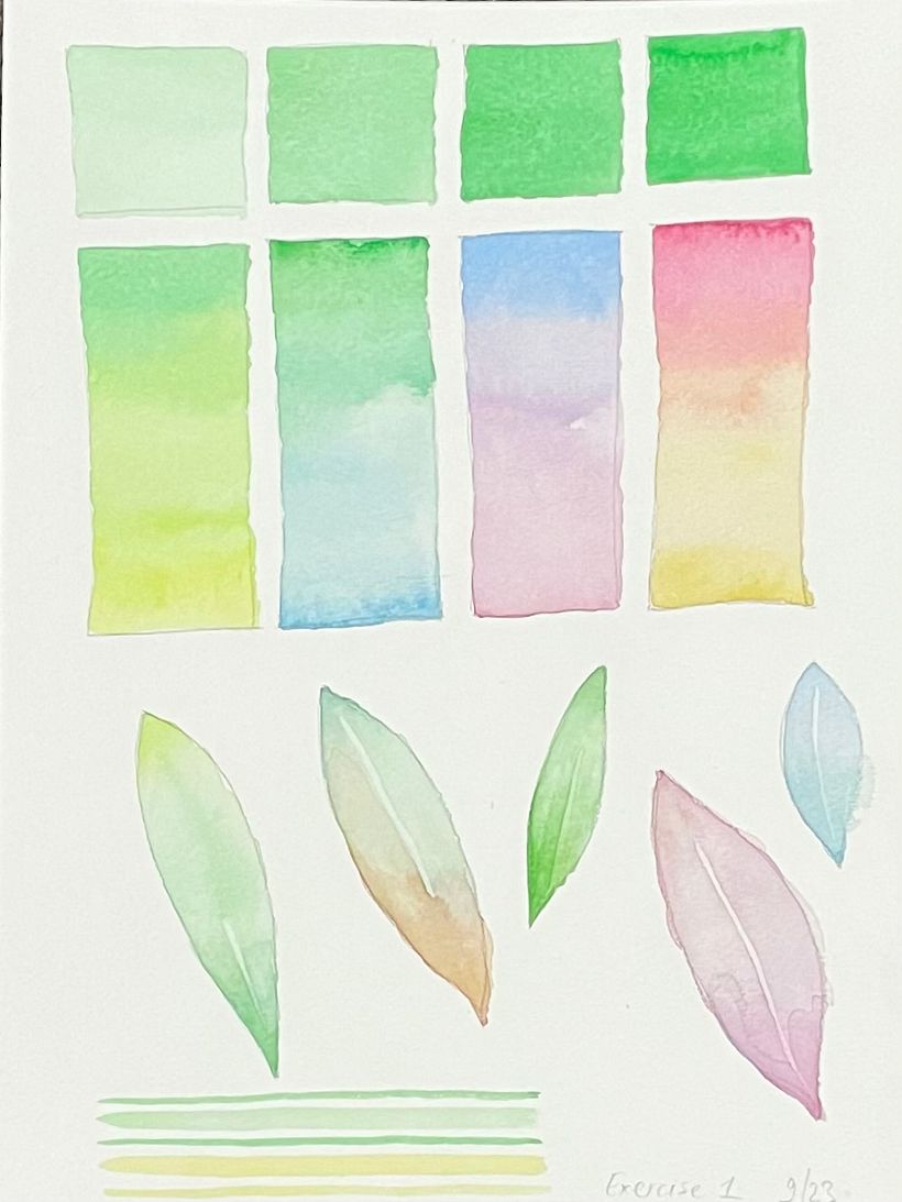 My project for course: Negative Watercolor Painting for Botanical Illustration 9