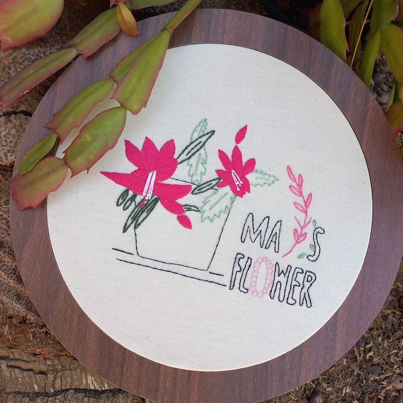 Meu projeto do curso: Técnicas básicas para bordado de letras 5