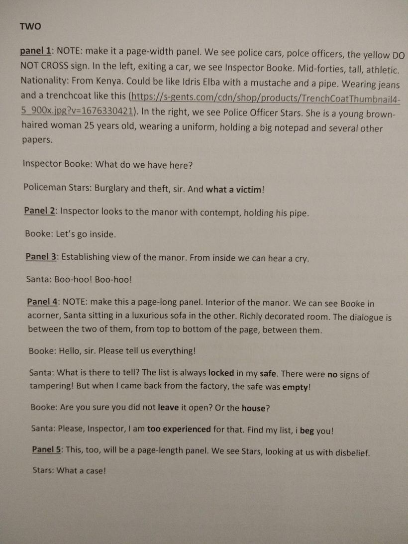 My project for course: Script Writing for Comics: Explore Visual Storytelling 8