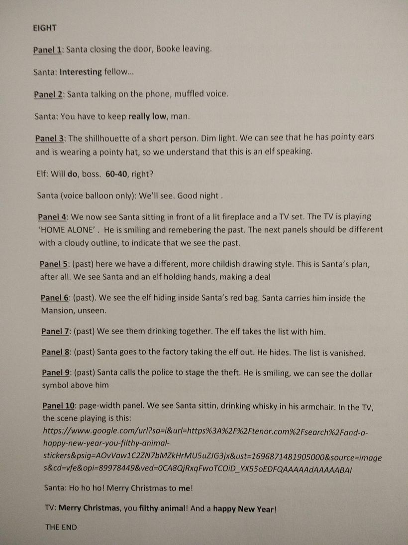 My project for course: Script Writing for Comics: Explore Visual Storytelling 14