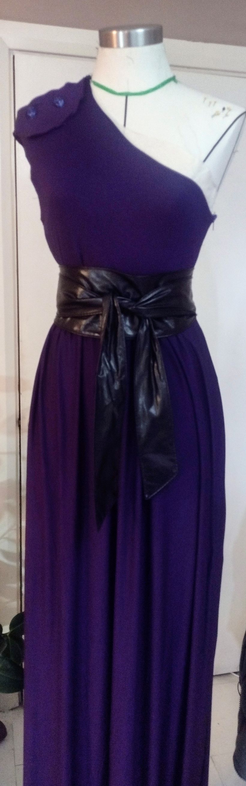 finished project styled with belt as its deliberately large and loose
