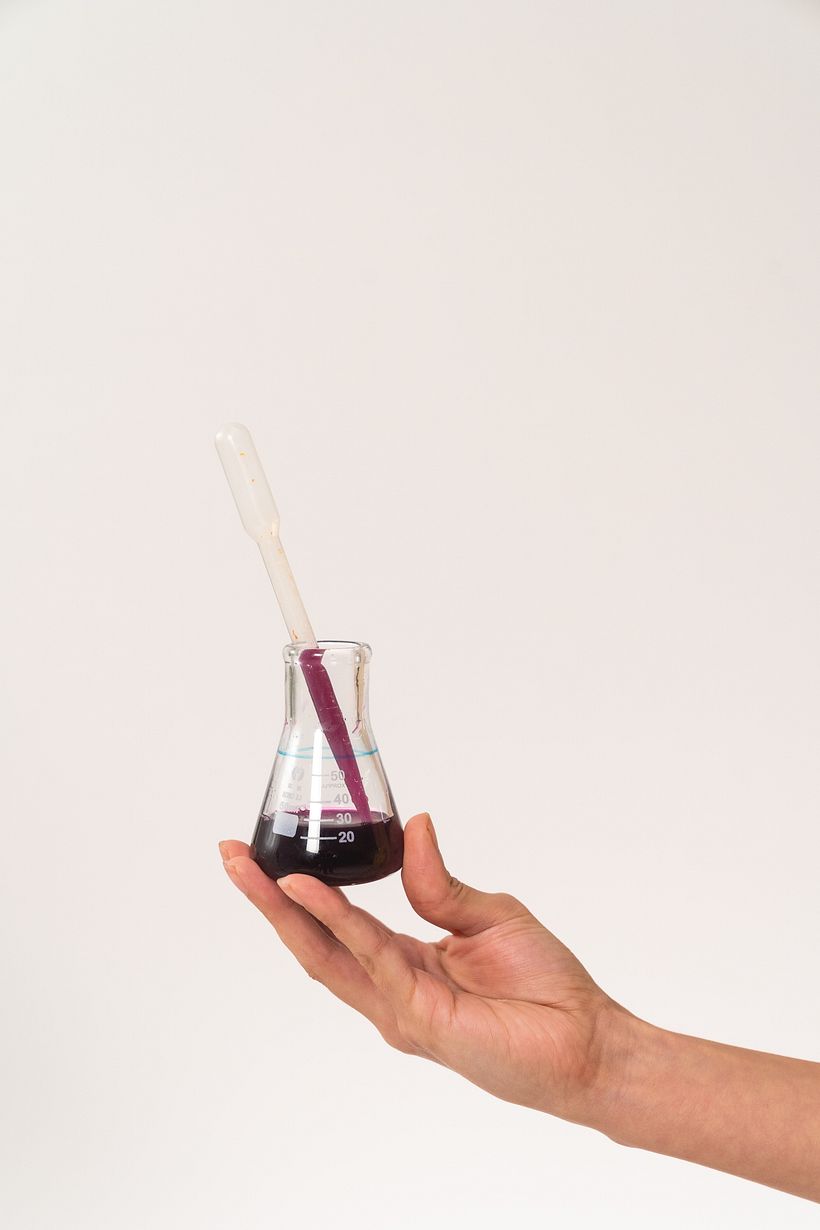 Tinte natural col lombarda /Natural red cabbage dye