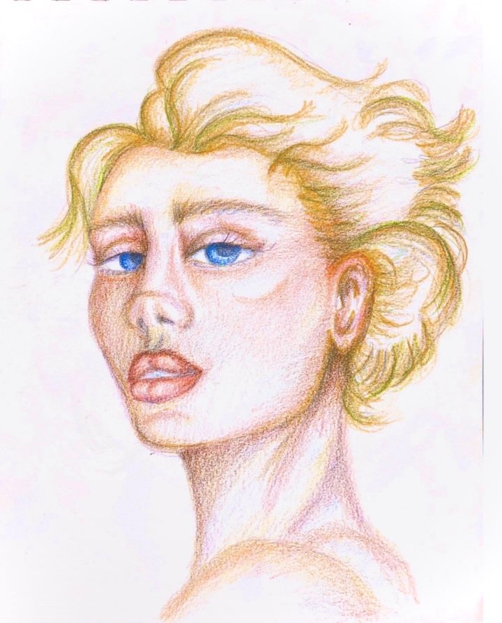 Mi proyecto del curso: Dibujo de retratos llamativos con lápices de colores 1